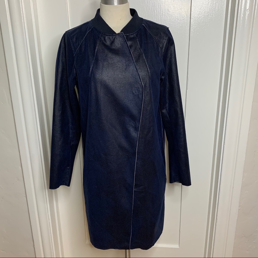 COSTER COPENHAGEN Jacket Navy Snap Front Women’s
